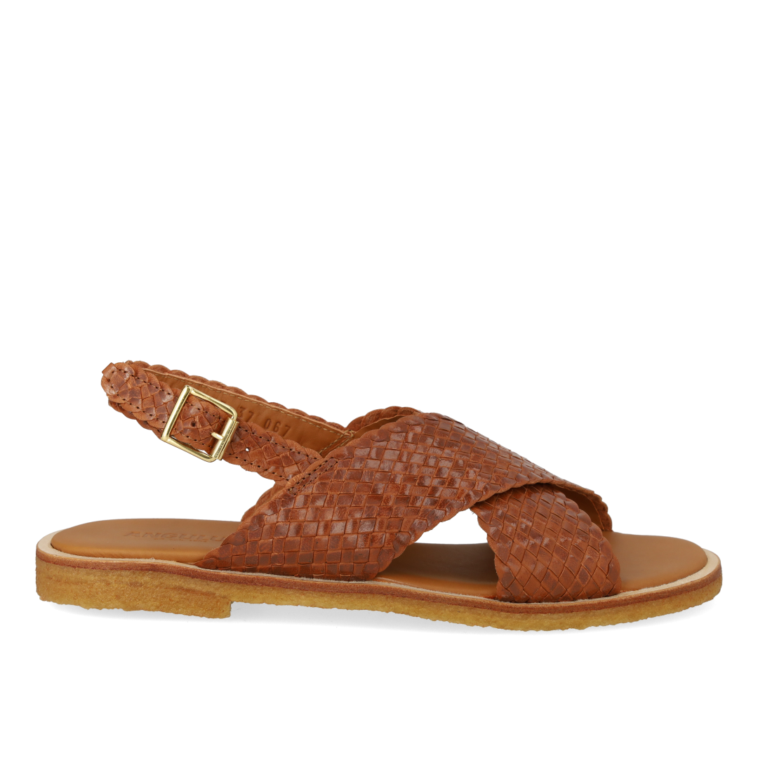 Handwoven classic cross-strap sandal