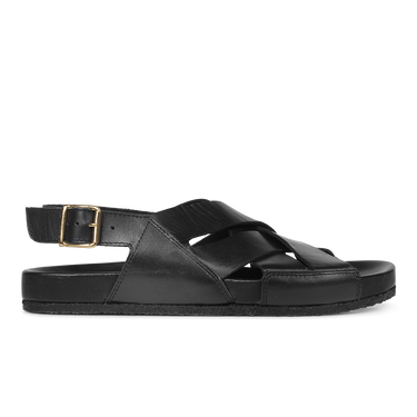 Footbed sandal with buckle