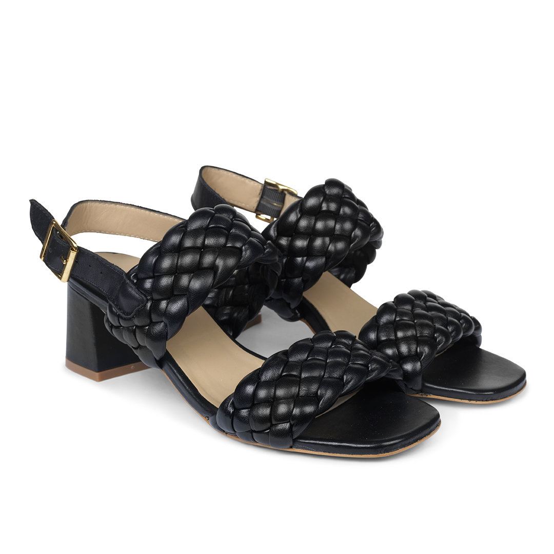 Angulus Sandal with block heel