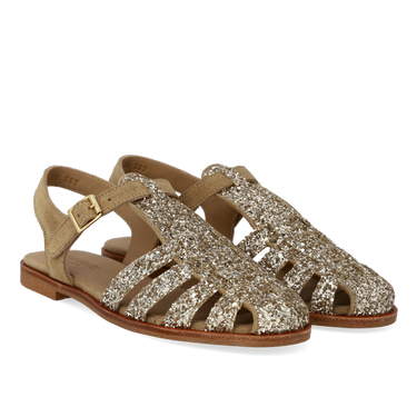 Classic Fisherman's sandal with sparkling glitter