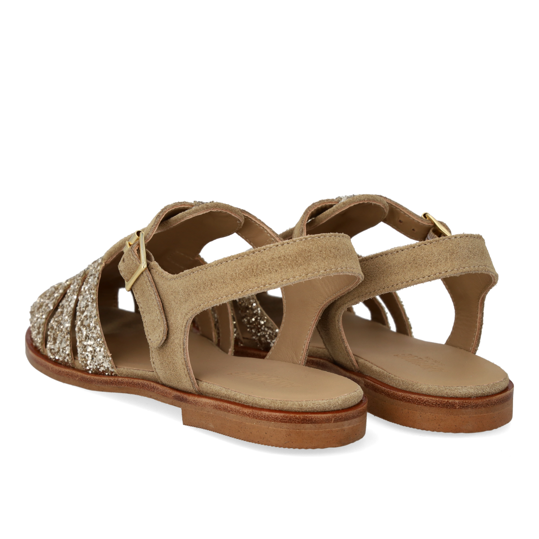 Classic Fisherman’s sandal with sparkling glitter