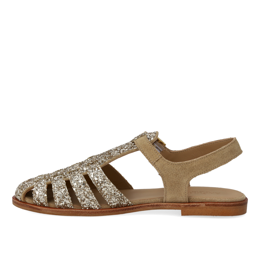 Classic Fisherman’s sandal with sparkling glitter