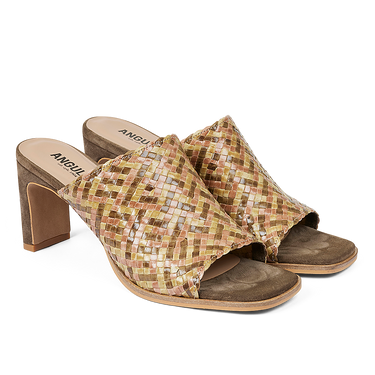Mule in braided leather