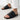 Handwoven footbed slip-on