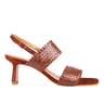 Angulus Hand-braided sandal with heel