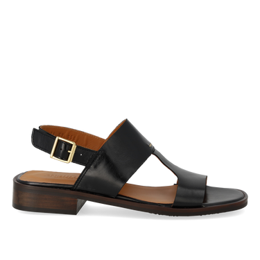 Sandal with decorative stitching detail