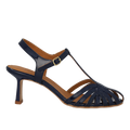 High-heeled sandal with beautiful organic front detail