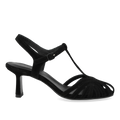 High-heeled sandal with beautiful organic front detail