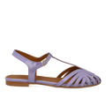 Flat sandal with beautiful organic front detail