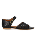 Hand-braided sandal with openwork detail