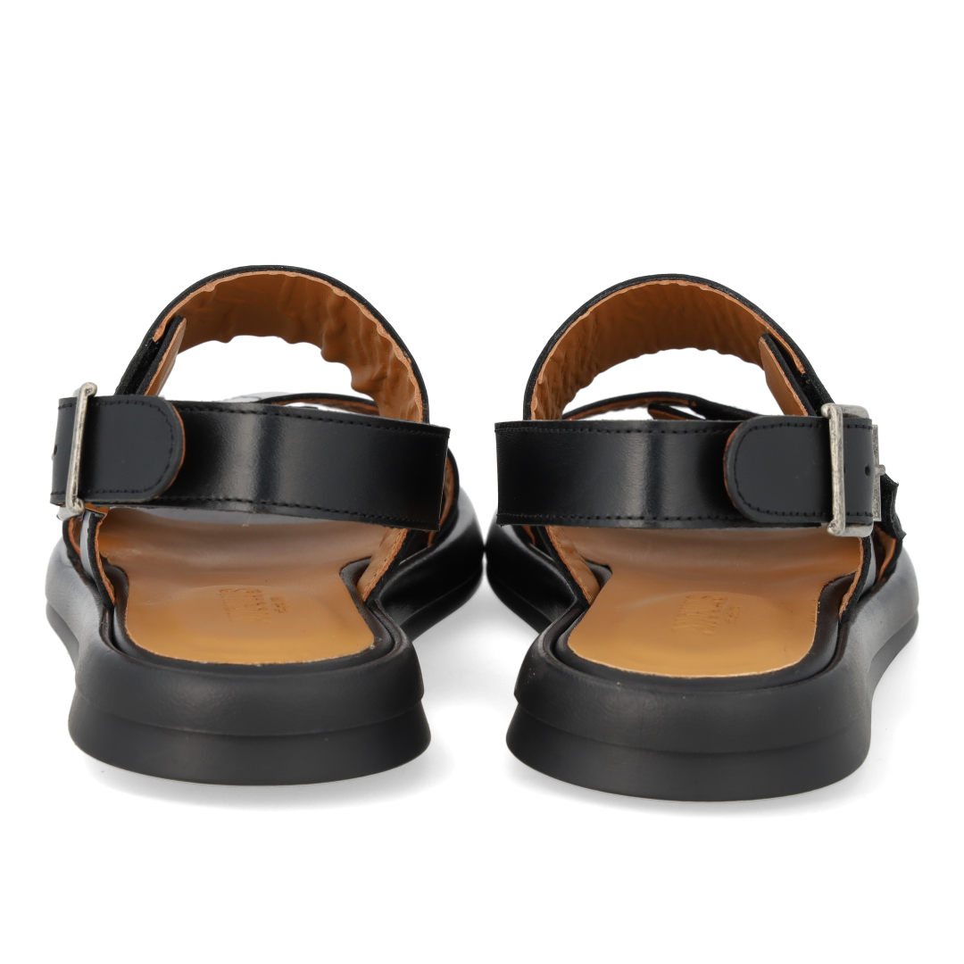 Sandal with adjustable Velcro straps