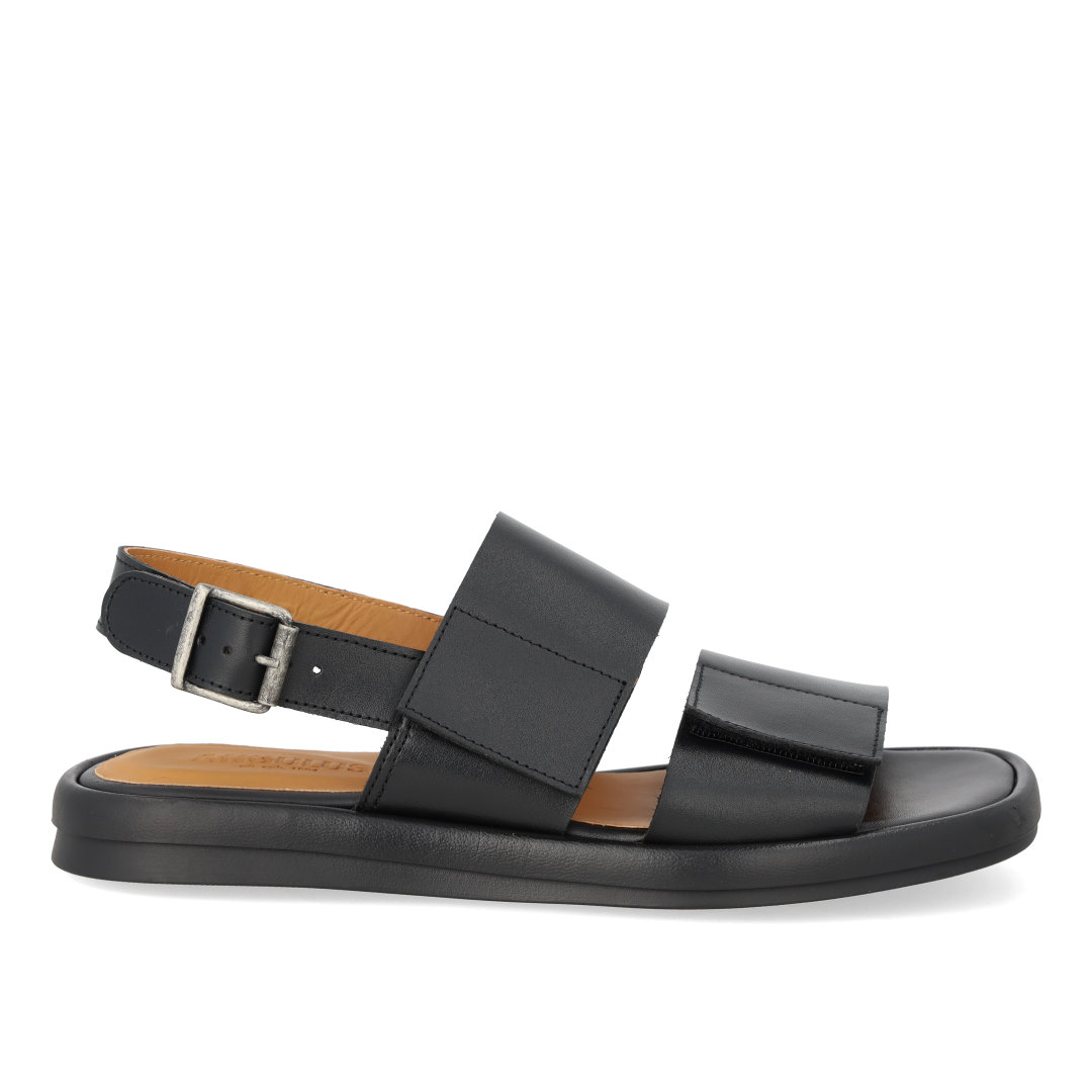 Sandal with adjustable Velcro straps