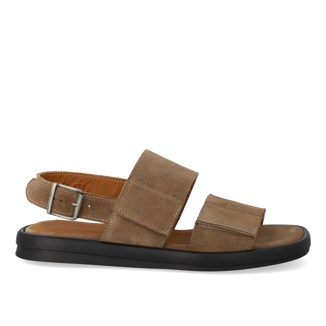 Sandal with adjustable Velcro straps