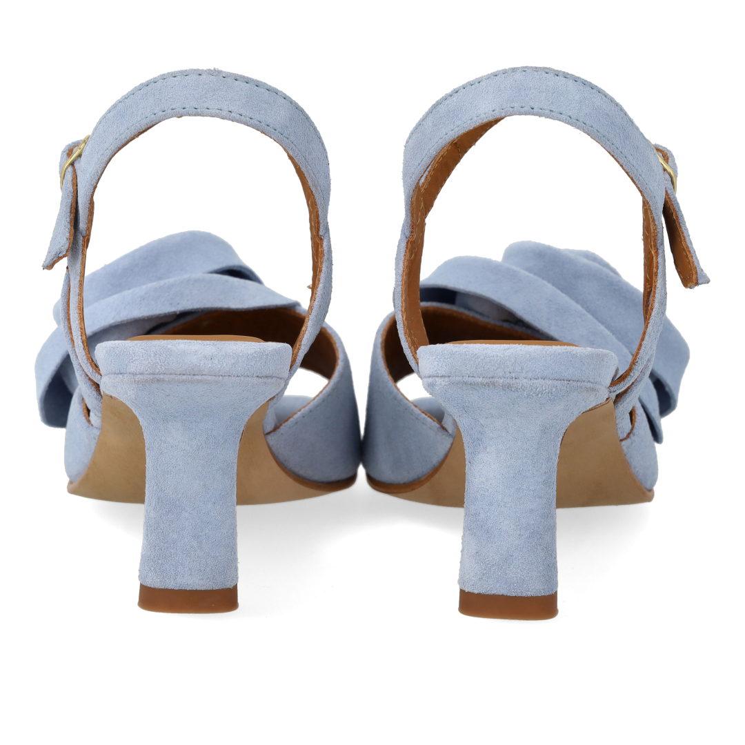 High-Heeled Sandal With Voluminous Rose Detail