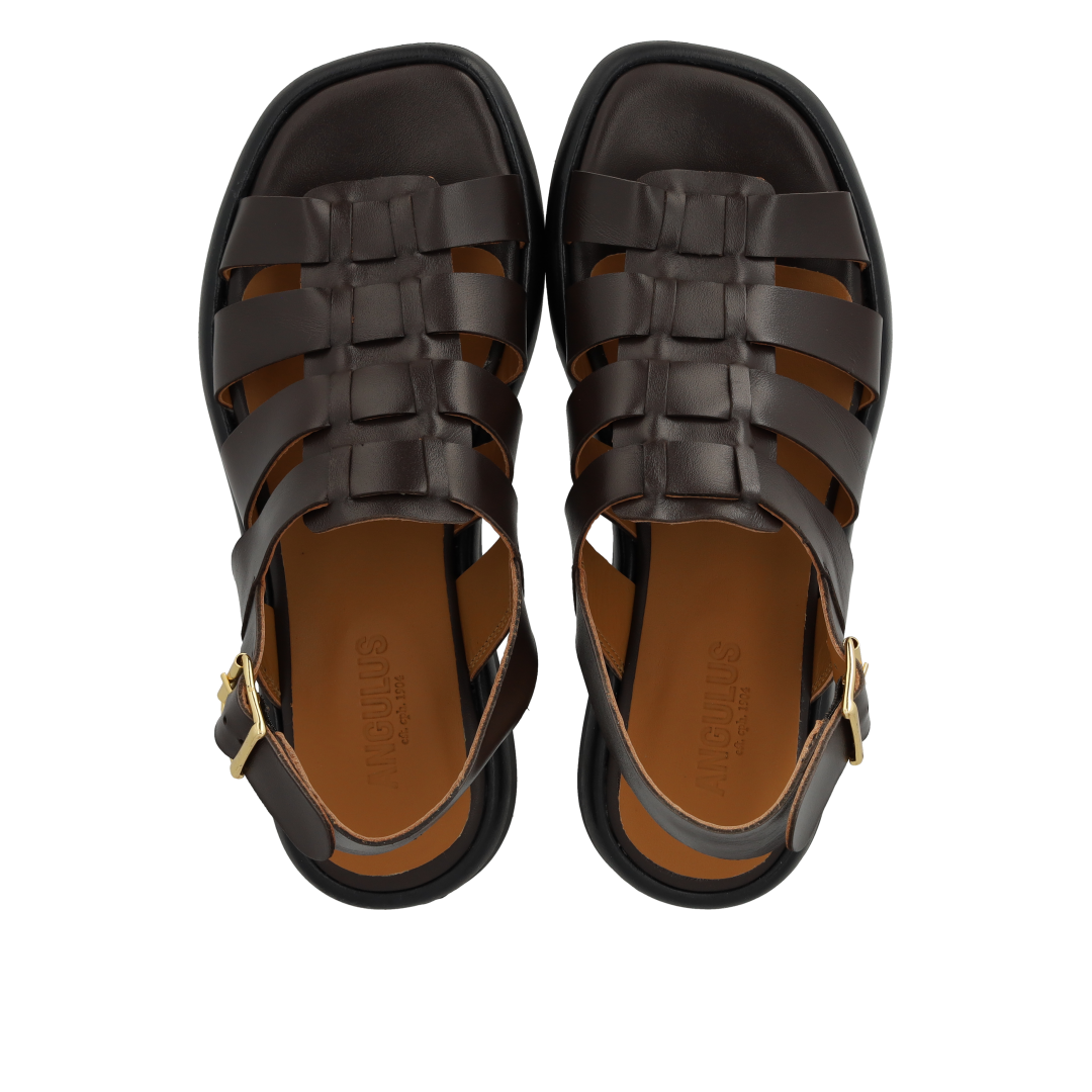 Gladiator-inspired strappy sandal