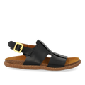 Footbed sandal with stitching details