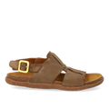 Footbed sandal with stitching details