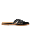 Slip-on sandal with braided detail