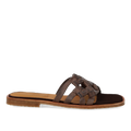 Slip-on sandal with braided detail