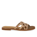 Slip-on sandal with braided detail