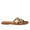 Slip-on sandal with braided detail