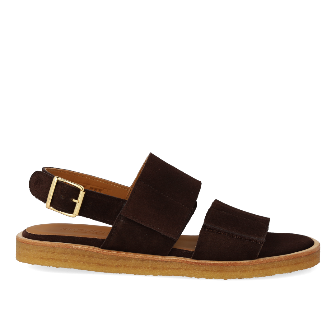 Sandal with adjustable velcro straps