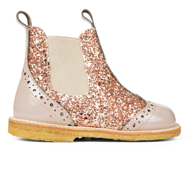 Classic Chelsea boot with sparkling glitter