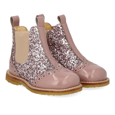Classic Chelsea boot with sparkling glitter