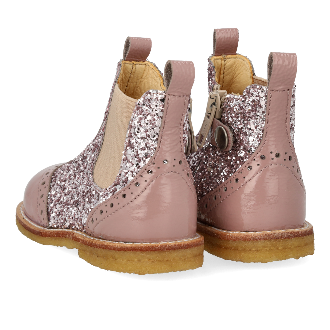 Classic Chelsea boot with sparkling glitter