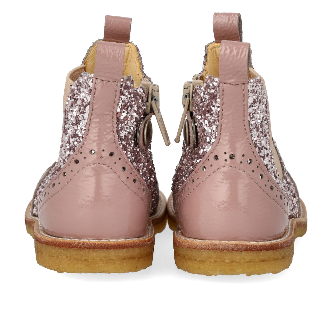 Classic Chelsea boot with sparkling glitter