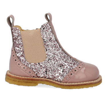 Classic Chelsea boot with sparkling glitter