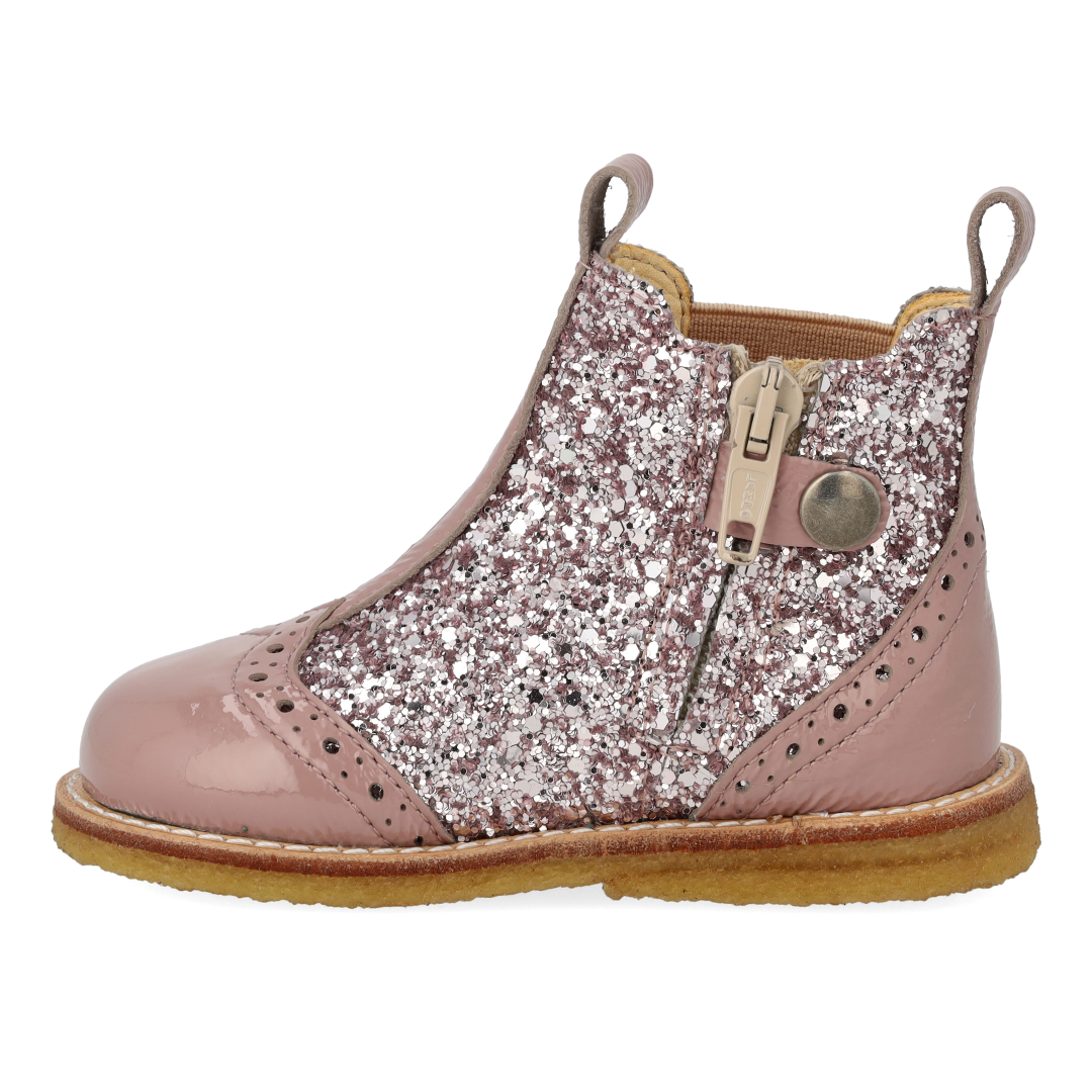 Classic Chelsea boot with sparkling glitter
