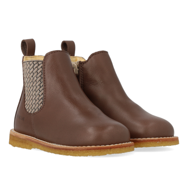 Classic chelsea boot with elastic and zipper