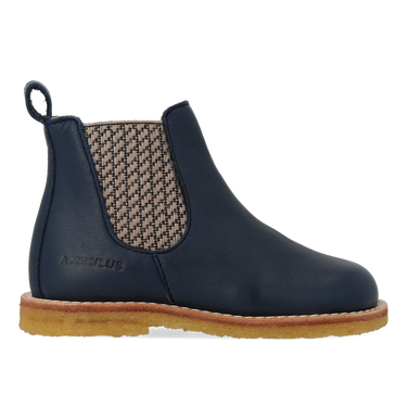 Classic chelsea boot with elastic and zipper