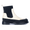 Ankle boot with elastic and track sole