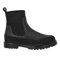 Boot with elastic and lug sole
