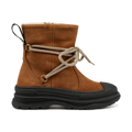 Ankle boot with wool lining and track sole