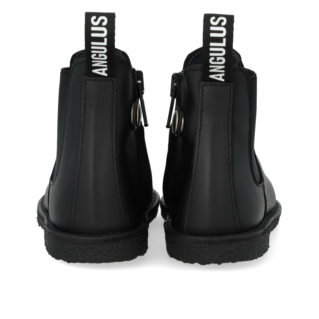 Chelsea Boot with Logo Tape and Zipper