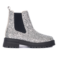 Glitter chelsea boot with track sole