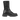 Mid-height boot with elastic and zipper