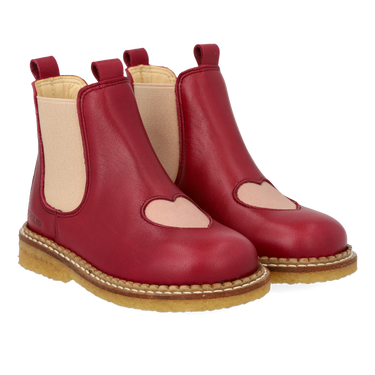 Chelsea Boot with glitter heart