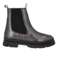 Ankle boot with elastic and zipper