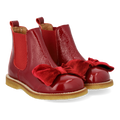 Chelsea boot with velour bow