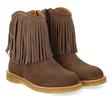 Cowboy boot with fringes and embroidery