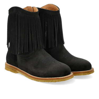 Cowboy boot with fringes and embroidery