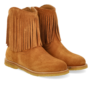 Cowboy boot with fringes and embroidery