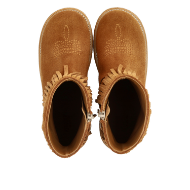 Cowboy boot with fringes and embroidery