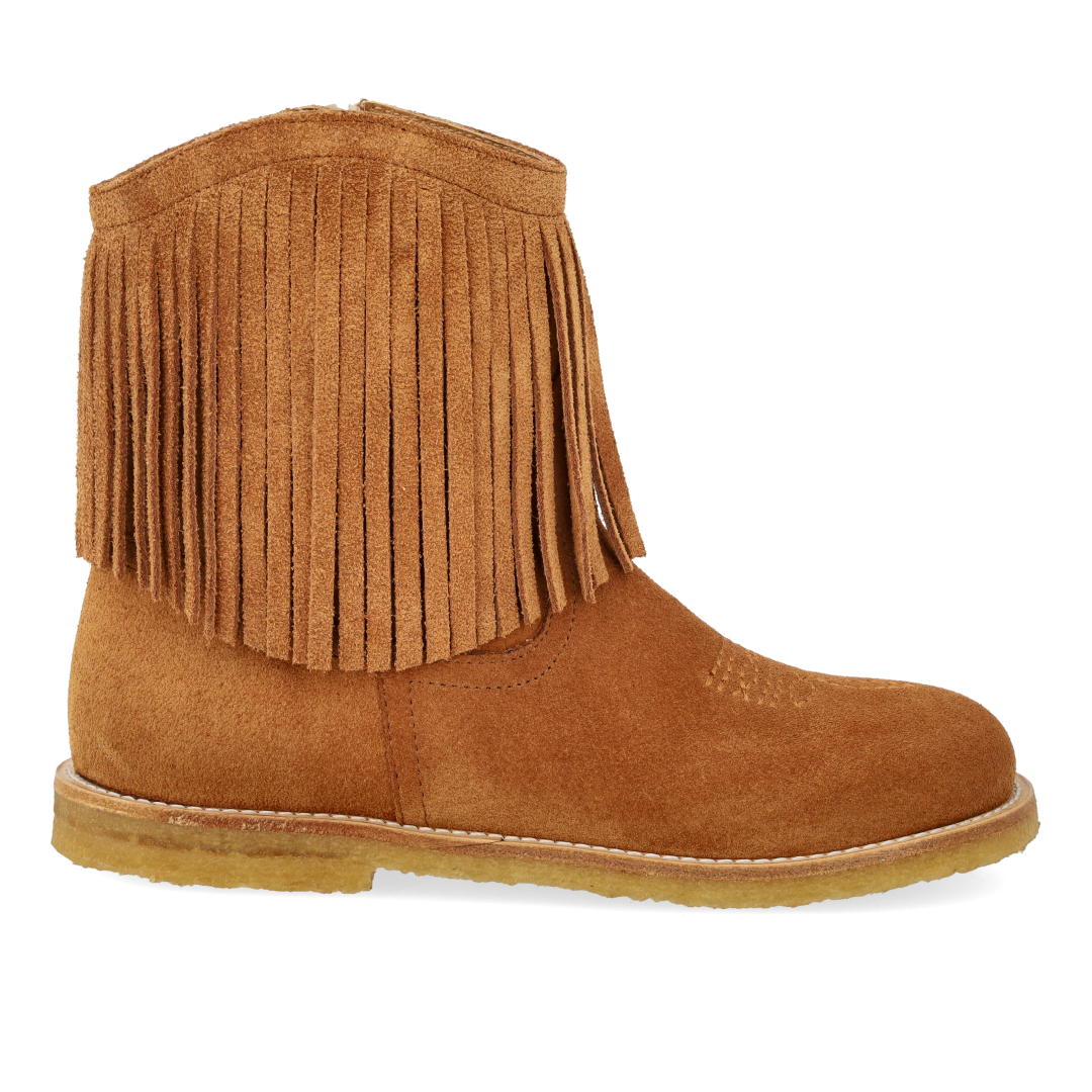 Cowboy boot with fringes and embroidery