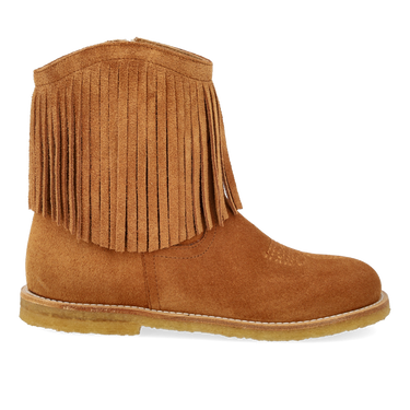 Cowboy boot with fringes and embroidery