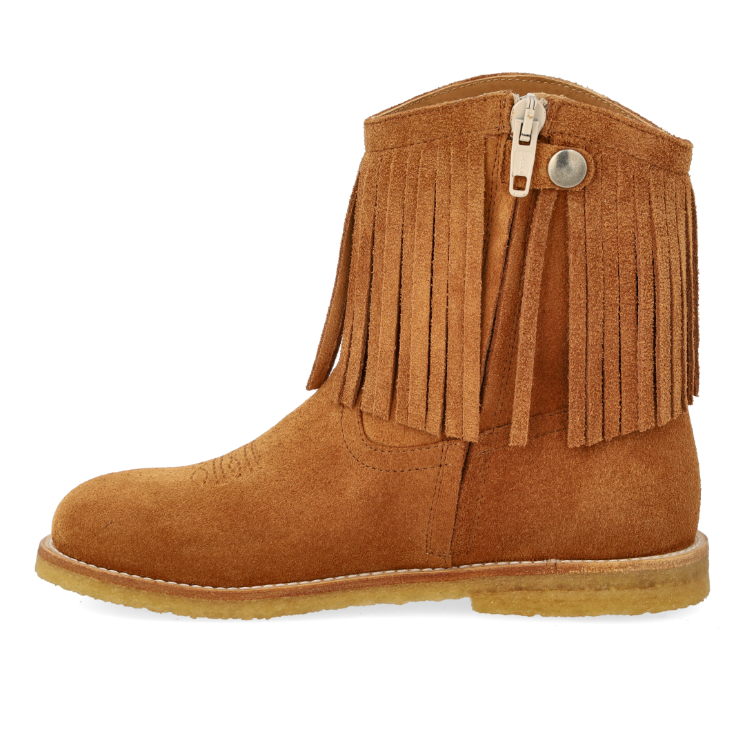 Cowboy boot with fringes and embroidery